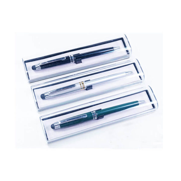 Transparent Plastic Box with bed for pen